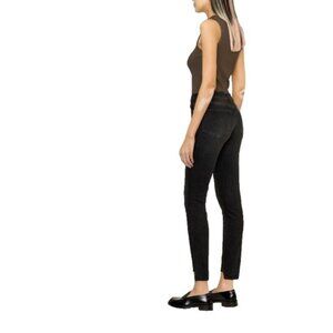 Frame Women Size 26 Black Le High Skinny Raw Hem High Rise Jeans Denim Jeans NEW